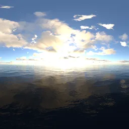 Sunset red cloud bluesky 16k