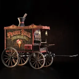 Medieval Ice Cream Wagon