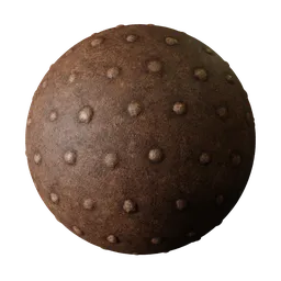 Rusty metal with bumps