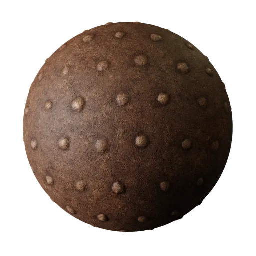 Rusty metal with bumps