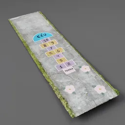 Hopscotch Sidewalk Painting Scan