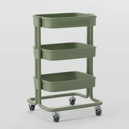 IKEA RÅSKOG Table Trolley green