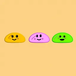 Cute Kawaii Slime Jelly Droplet