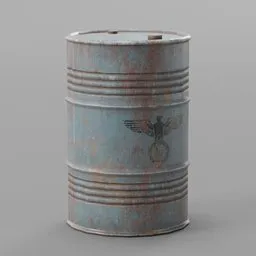 Open-Top Industrial Waste Barrel