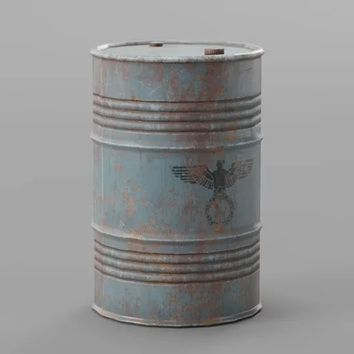 Open-Top Industrial Waste Barrel