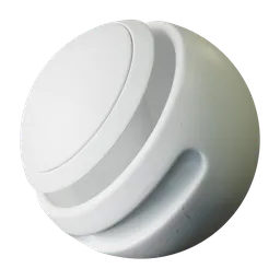 White scratched procedural plastic