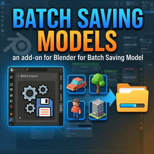 Batch Saving | Import - Export add-ons | Blendkit