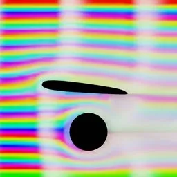 Aerodynamic streaks smoke simulation