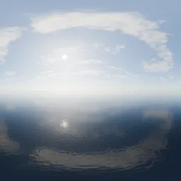Overcast Sea Sky HDRI