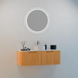 Wall-mounted basin Dina