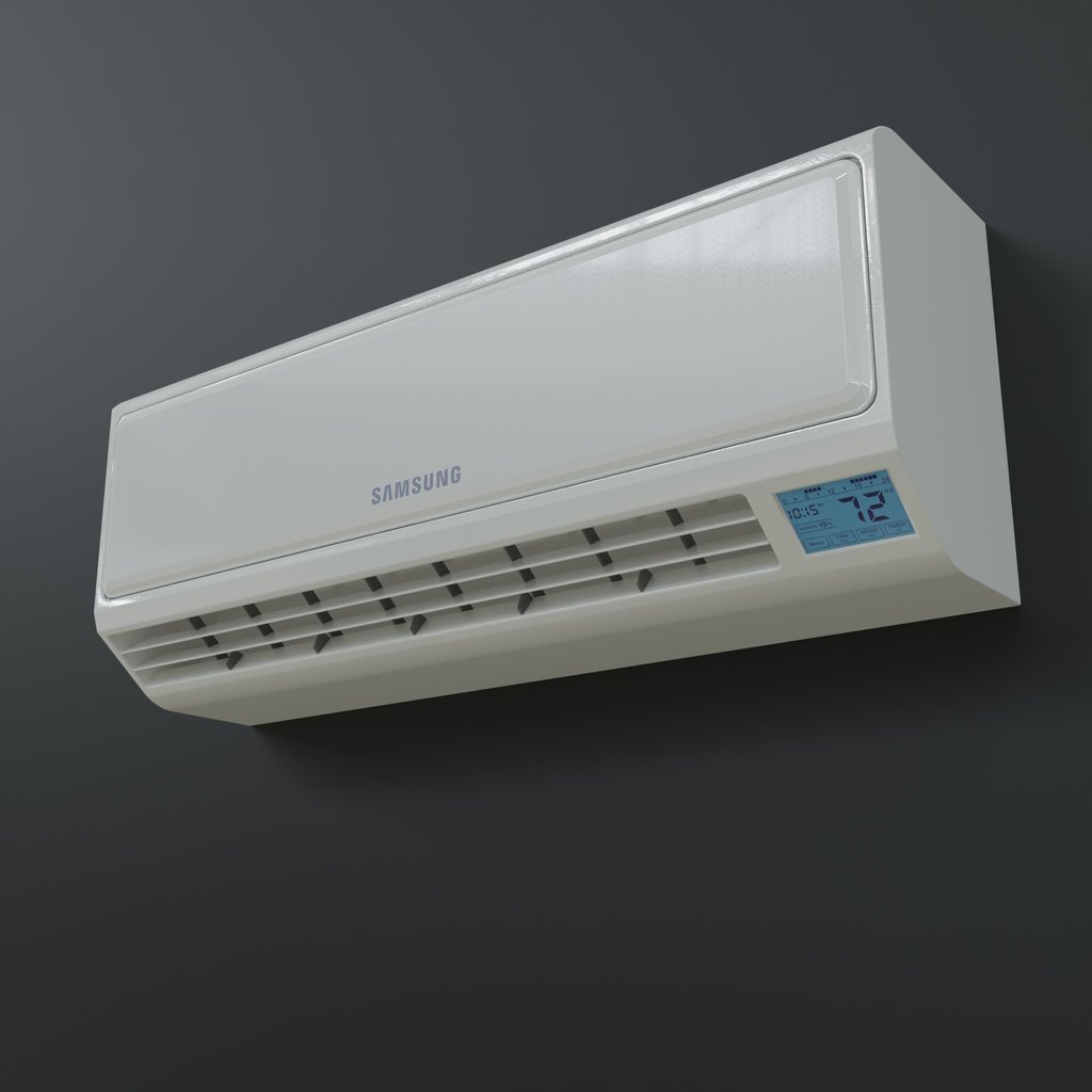 BlenderKit Download the FREE Aircon Split Type model