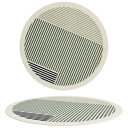 Modern Round organic Rug