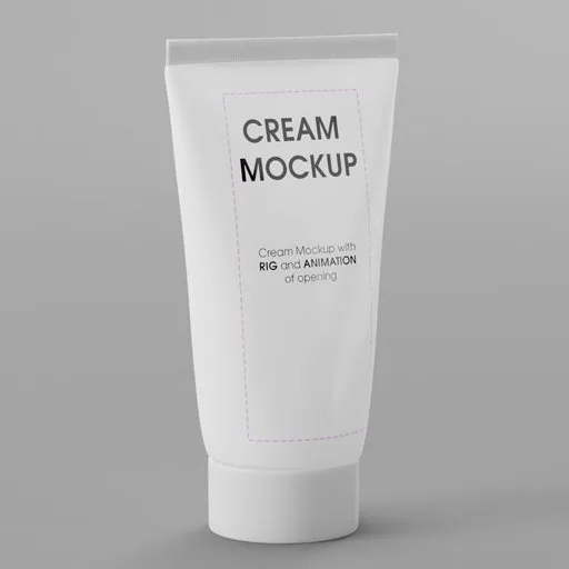 Cream Tube Mockup