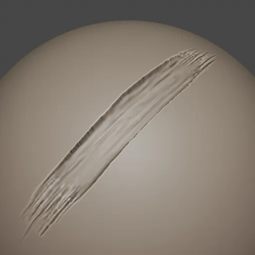 Damage stripe brush