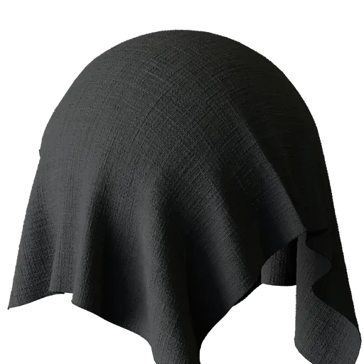 Black Fine Woven Fabric