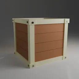 Low Poly Reinforced Storage Crate