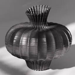 Ceramic Ribbed Wabi Sabi Vase