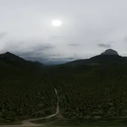 Aerial Canadian Nature Overcast Sky