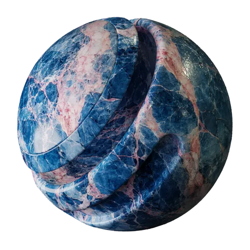 Blue Pink Breccia Marble