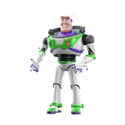 High-quality Blender 3D model of popular space ranger toy figure, perfect for kid's room digital design.