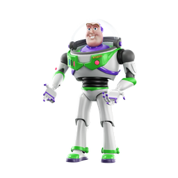 High-quality Blender 3D model of popular space ranger toy figure, perfect for kid's room digital design.