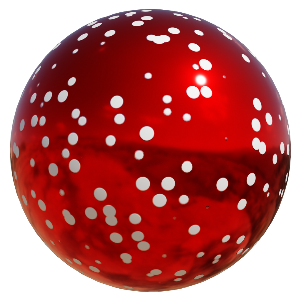Spotty Christmas Ornament FREE ornaments materials BlenderKit