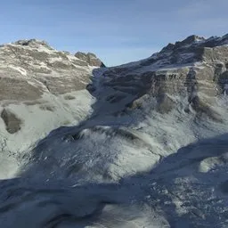 Mountain Landscape Glacier Terrain