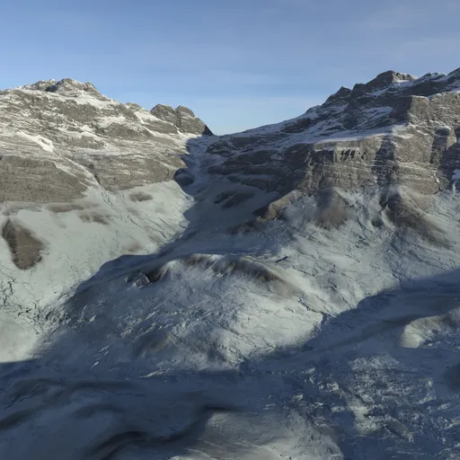 Mountain Landscape Glacier Terrain