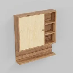 Minimalist Asymmetric Wall Shelf