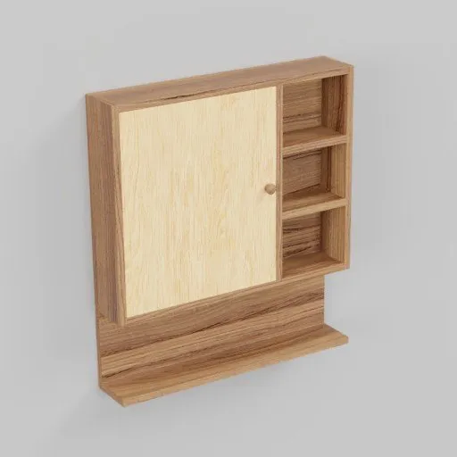 Minimalist Asymmetric Wall Shelf