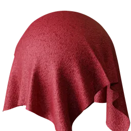 Plain Red Chenille