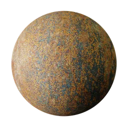 Rust Blue Painted Metal