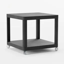 "Get organized with the Tingby Ikea table 3D model for Blender 3D. With a black table, separate shelf, and easy-to-move wheels, this versatile design is perfect for multi-purpose spaces. Created by Johannes Mytens and available on BlenderKit."