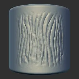 Detailed dragon skin texture applied to 3D model using ER Dragon Brush 53, perfect for creature sculpting in Blender.