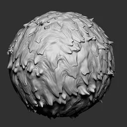 Blender 3D NS Creature Skin Fur Brush Sculpting Tool for Detailed Creature and Character Models