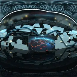 Futuristic Control Center