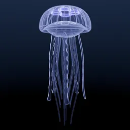 Glowing jellyfish