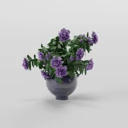 Purple Peony Flower Arrangement