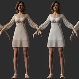 Romantic Boho Chiffon Summer Girl