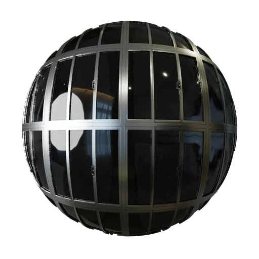Tripple glass metal window