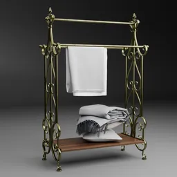 Metal Towel Rack Stand