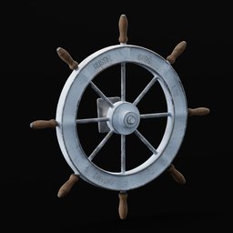 Ship helm wheel