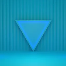 Teal Set Inverted Triangle