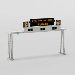 Asian Highway Street Sign