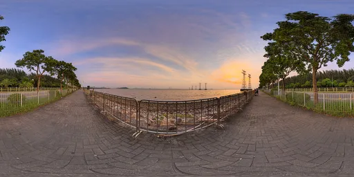 Sunset at dusk