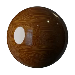Varnished wood