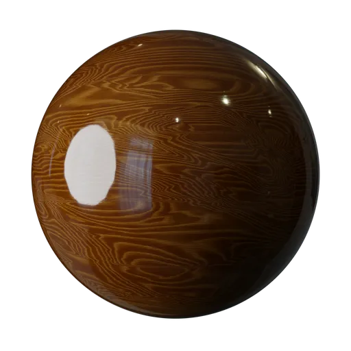 Varnished wood