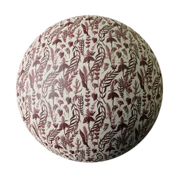 Wallpaper -  Red flowers texture