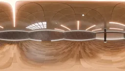 Warm Wooden Interior Hall