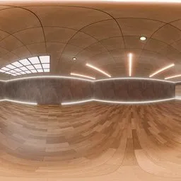 Warm Wooden Interior Hall